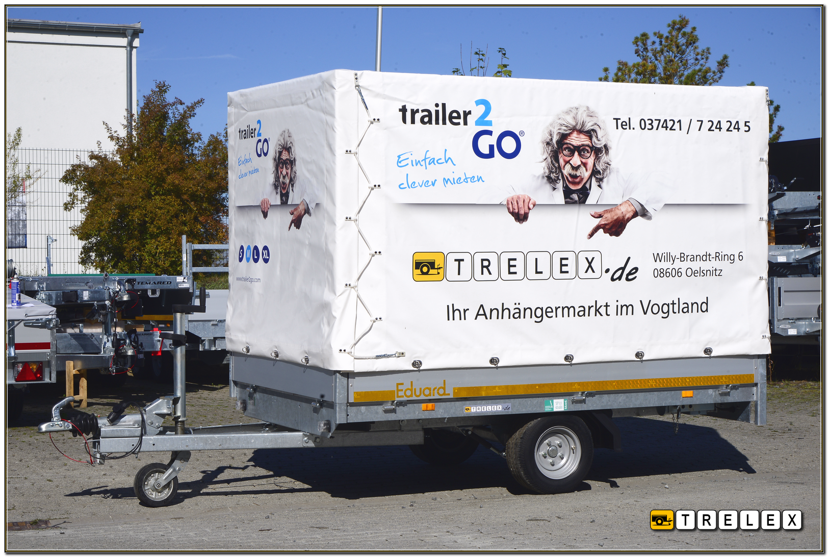 Bild von Kastenanhänger M 750 kg gebremst - Miete 1 Tag